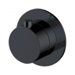 RAK Petit Round Concealed On/Off Valve Matt Black