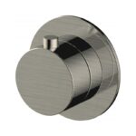 RAK Petit Round Concealed On/Off Valve Brushed Nickel