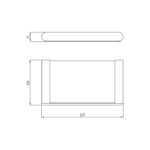 RAK Petit Round Soap Holder Brushed Nickel