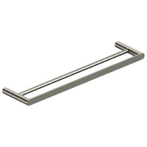RAK Petit Round 45cm Double Towel Bar Brushed Nickel