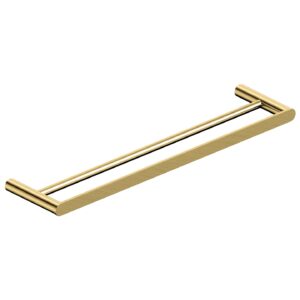 RAK Petit Round 60cm Double Towel Bar Brushed Gold