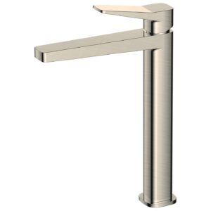 RAK Petit Square Tall Basin Mixer Brushed Nickel