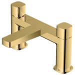RAK Petit Square Bath Filler Brushed Gold