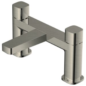 RAK Petit Square Bath Filler Brushed Nickel