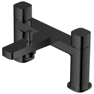 RAK Petit Square Bath Shower Mixer Matt Black