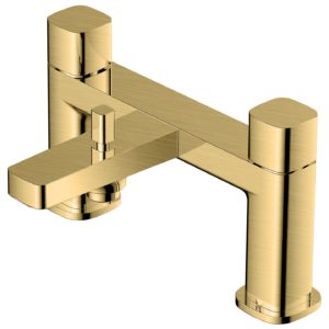 RAK Petit Square Bath Shower Mixer Brushed Gold