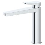 RAK Petit Square Mid Height Basin Mixer Chrome