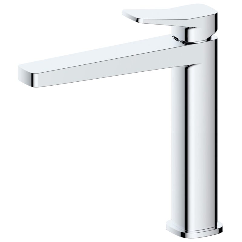 RAK Petit Square Mid Height Basin Mixer Chrome