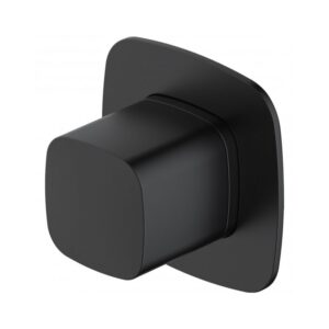 RAK Petit Square Concealed On/Off Valve Matt Black