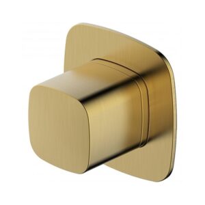 RAK Petit Square Concealed On/Off Valve Brushed Gold