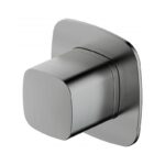 RAK Petit Square Concealed On/Off Valve Brushed Nickel