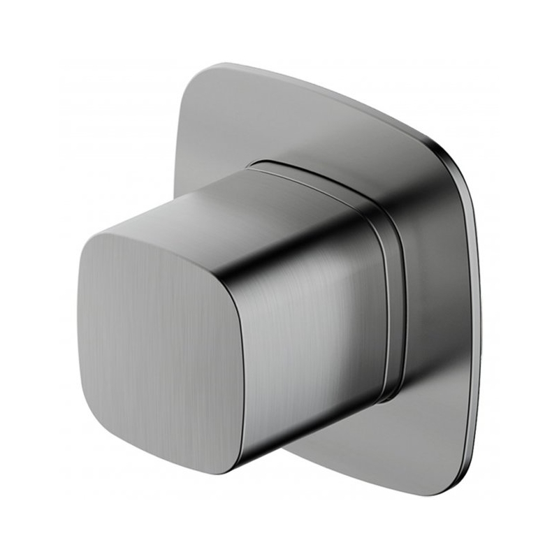 RAK Petit Square Concealed On/Off Valve Brushed Nickel RAK Petit Square Concealed On/Off Valve Brushed Nickel