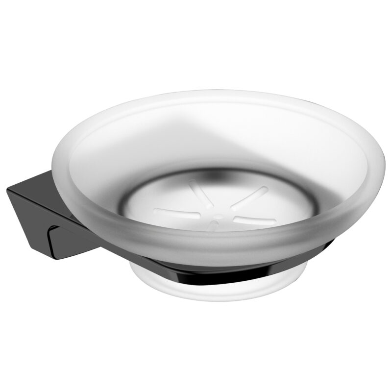 RAK Petit Square Soap Dish Holder Matt Black