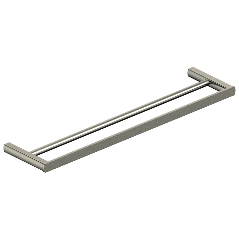 RAK Petit Square 45cm Double Towel Bar Brushed Niclel RAK Petit Square 45cm Double Towel Bar Brushed Niclel
