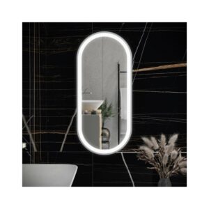 RAK Picture Oval LED Mirror with Demister 1000x450mm Chrome