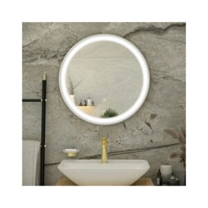 RAK Picture Round LED Mirror with Demister 800mm Chrome