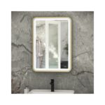 RAK Picture Soft LED Mirror with Demister 800x600mm Brushed Gold