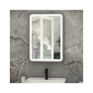 RAK Picture Soft LED Mirror with Demister 700x500mm Brushed Nickel