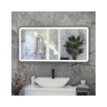 RAK Picture Soft LED Mirror with Demister 600x1200mm Brushed Nickel