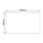 RAK Picture Square LED Mirror with Demister 600x1200mm Brushed Gold