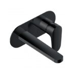 RAK Portofino Wall Basin Mixer Matt Black