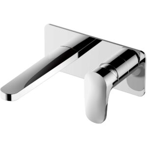 RAK Portofino Wall Basin Mixer with Back Plate Chrome