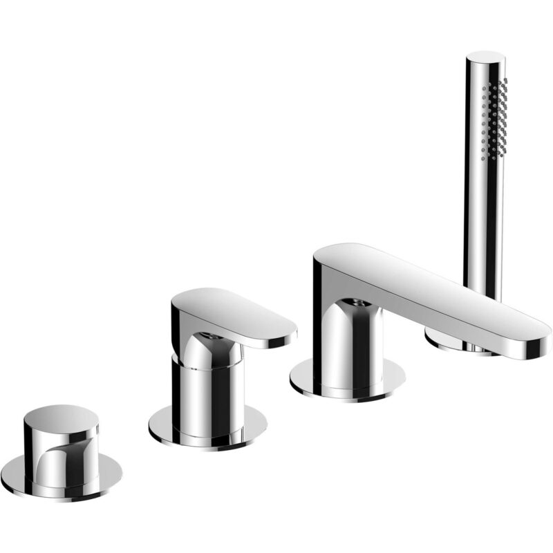 RAK Portofino 4 Hole Bath Shower Mixer Tap Chrome RAK Portofino 4 Hole Bath Shower Mixer Tap Chrome