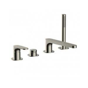 RAK Portofino 4 Hole Bath Shower Mixer Brushed Nickel