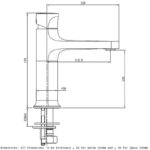 RAK Positano Standard Basin Mixer Brushed Nickel