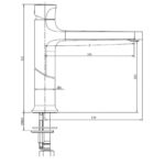 RAK Positano Tall Basin Mixer Matt Black