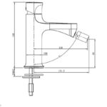 RAK Positano Bidet Mixer Tap Brushed Gold