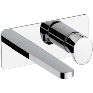 RAK Positano Wall Basin Mixer with Back Plate Chrome