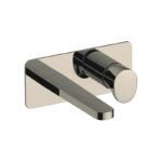 RAK Positano Wall Basin Mixer Brushed Nickel
