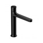 RAK Positano Medium Height Basin Mixer No Waste Matt Black