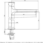 RAK Positano Mid Height Basin Mixer Chrome