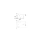 RAK Prima Tech 3 Hole Wall Mounted Basin Mixer