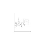 RAK Prima Tech 3 Hole Deck Mounted Bath Filler