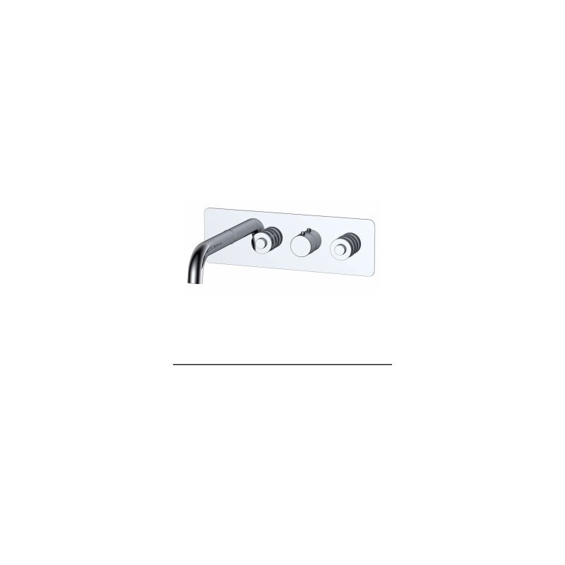 RAK Prima Tech Thermostatic Bath & Shower with Back Plate (Horizontal) RAK Prima Tech Thermostatic Bath & Shower with Back Plate (Horizontal)