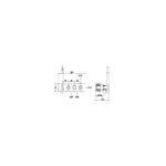 RAK Prima Tech Dual Outlet Shower with Handset & Back Plate (Horizontal)