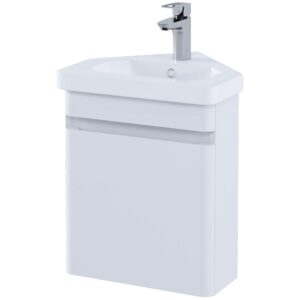 RAK Resort 45cm Corner Basin Unit Matt White