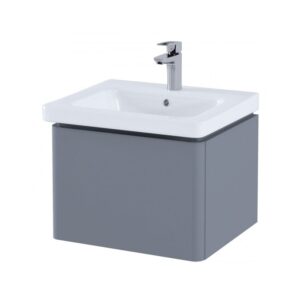 RAK Resort 55cm Single Drawer Basin Unit Matt Grey