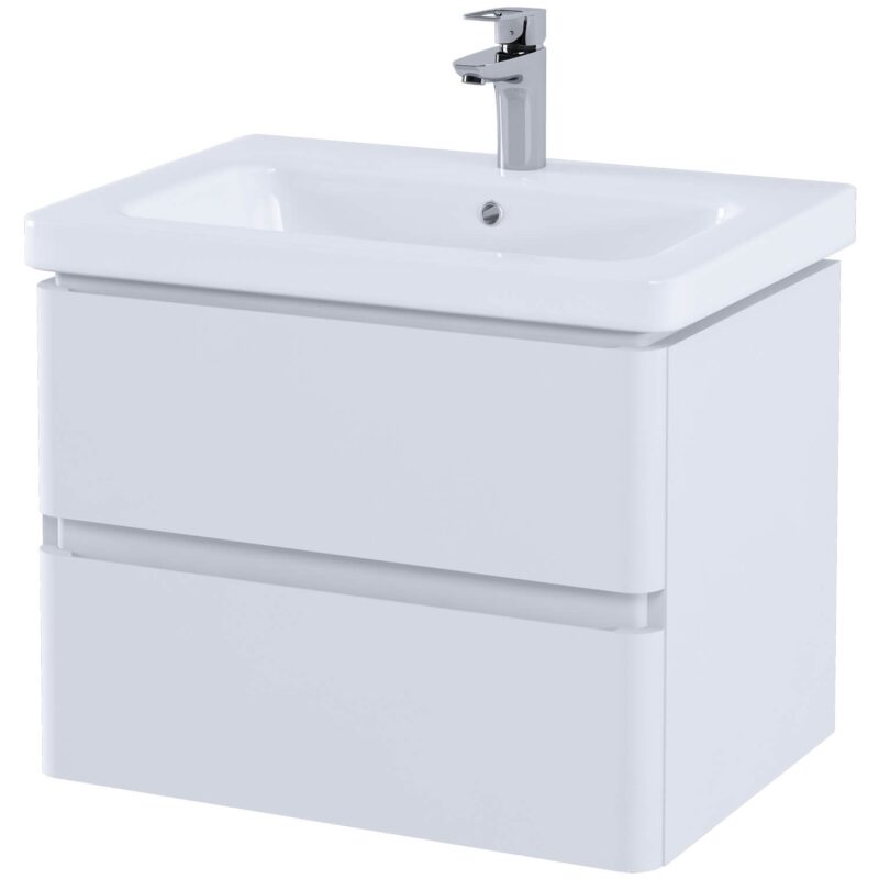 RAK Resort 65cm Double Drawer Basin Unit Matt White RAK Resort 65cm Double Drawer Basin Unit Matt White