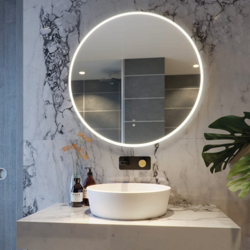 RAK Scorpio 800x800mm Illuminated Round Mirror