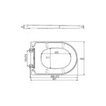 RAK Resort Maxi Quick Release Wrap Over Soft Close Urea Toilet Seat