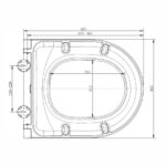 RAK Resort Mini Quick Release Sandwich Soft Close Toilet Seat