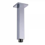 RAK 250mm Rectangular Brass Ceiling Shower Arm Chrome