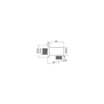 RAK Square Wall Outlet Elbow