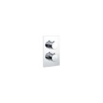RAK Round Single Outlet, 2 Handle Thermostatic Shower Valve