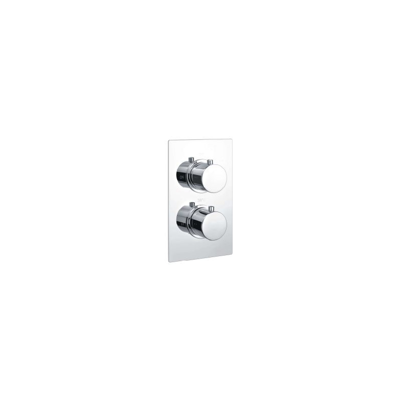 RAK Round Single Outlet, 2 Handle Thermostatic Shower Valve RAK Round Single Outlet, 2 Handle Thermostatic Shower Valve