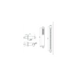 RAK Round Shower Handset Wall Bracket Kit Black
